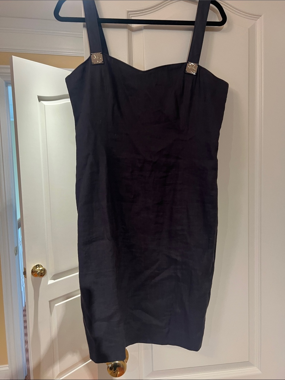 Black Strappy Sheath Dress - Classic Women's Dress